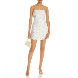 Aqua Flower Mini Dress